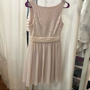 Blush Pink Semi Formal Sparkly Dress